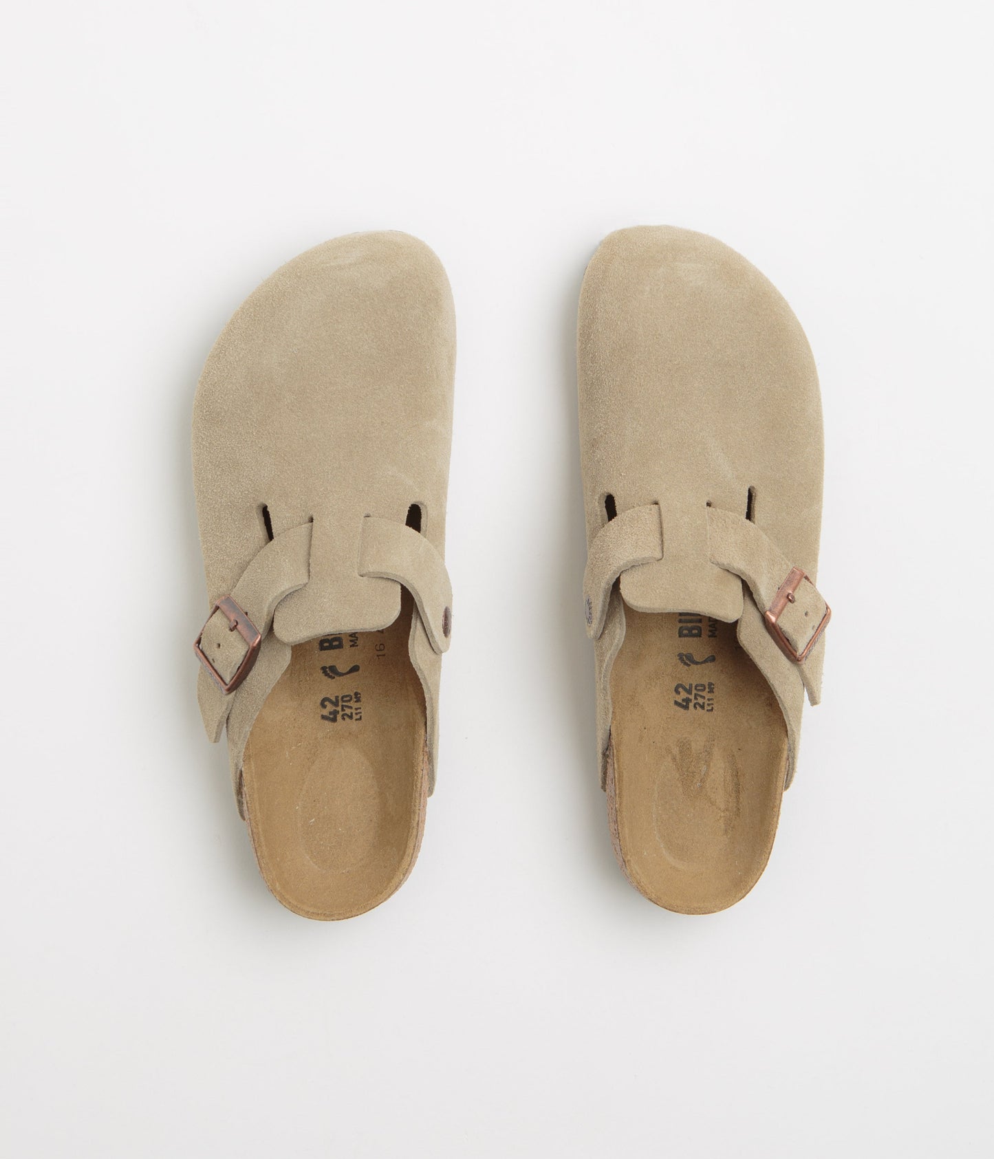 Birkenstock Boston Narrow Clogs - Taupe