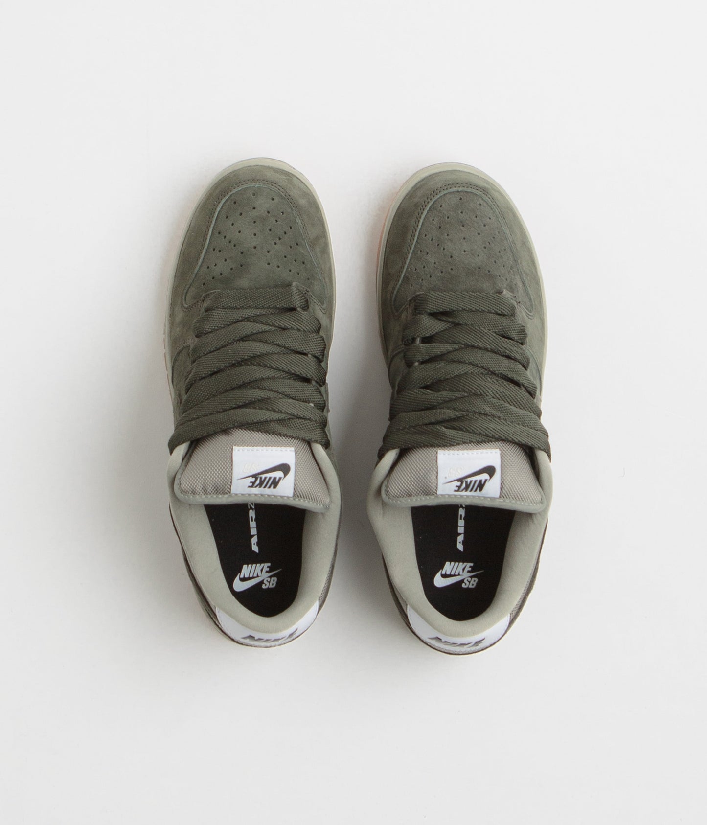 Nike SB Dunk Low Pro B Shoes - Sequoia / Sequoia - Light Army - White