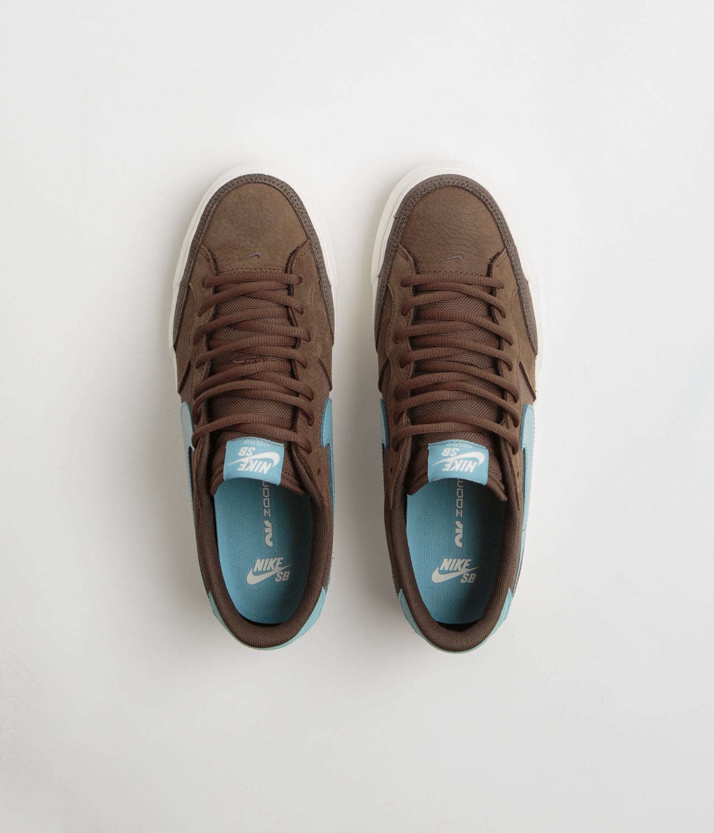 Nike SB Pogo Plus Shoes - Cacao Wow / Denim Turquoise - Baroque Brown - Sail