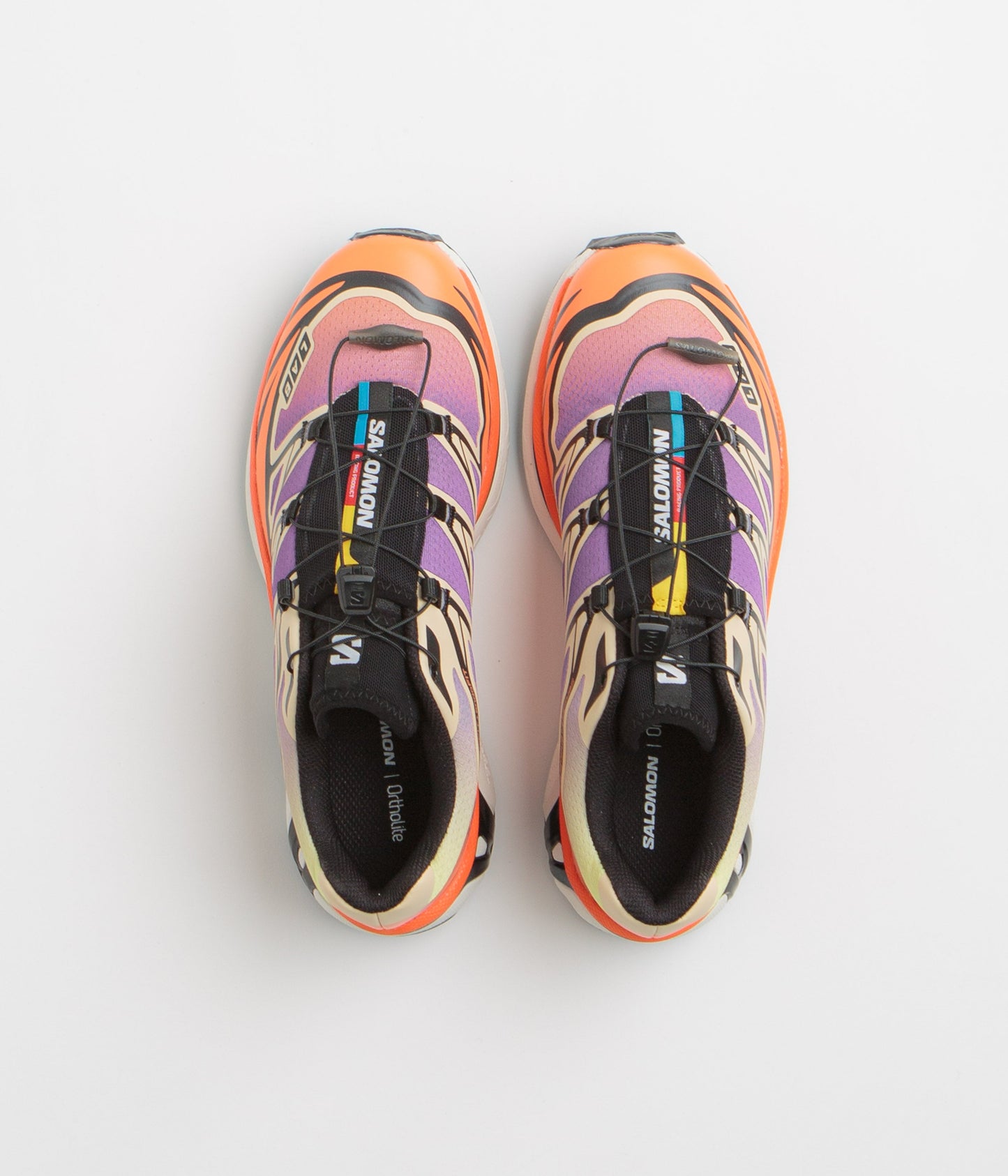 Salomon XT-6 Shoes - Black / Almond Cream / Dragon Fire