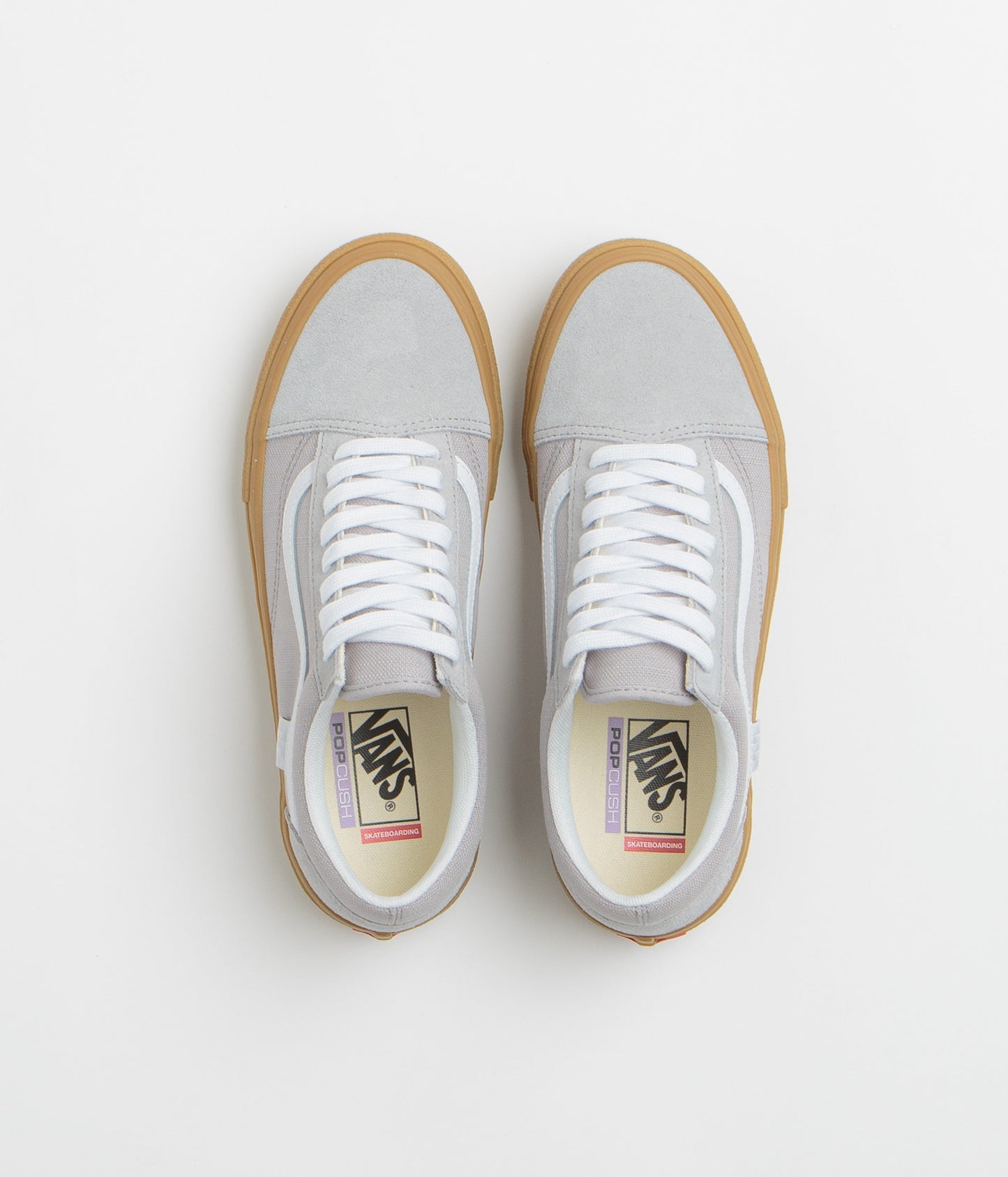 Vans Skate Old Skool Shoes - Crepe Light Gray / Gum