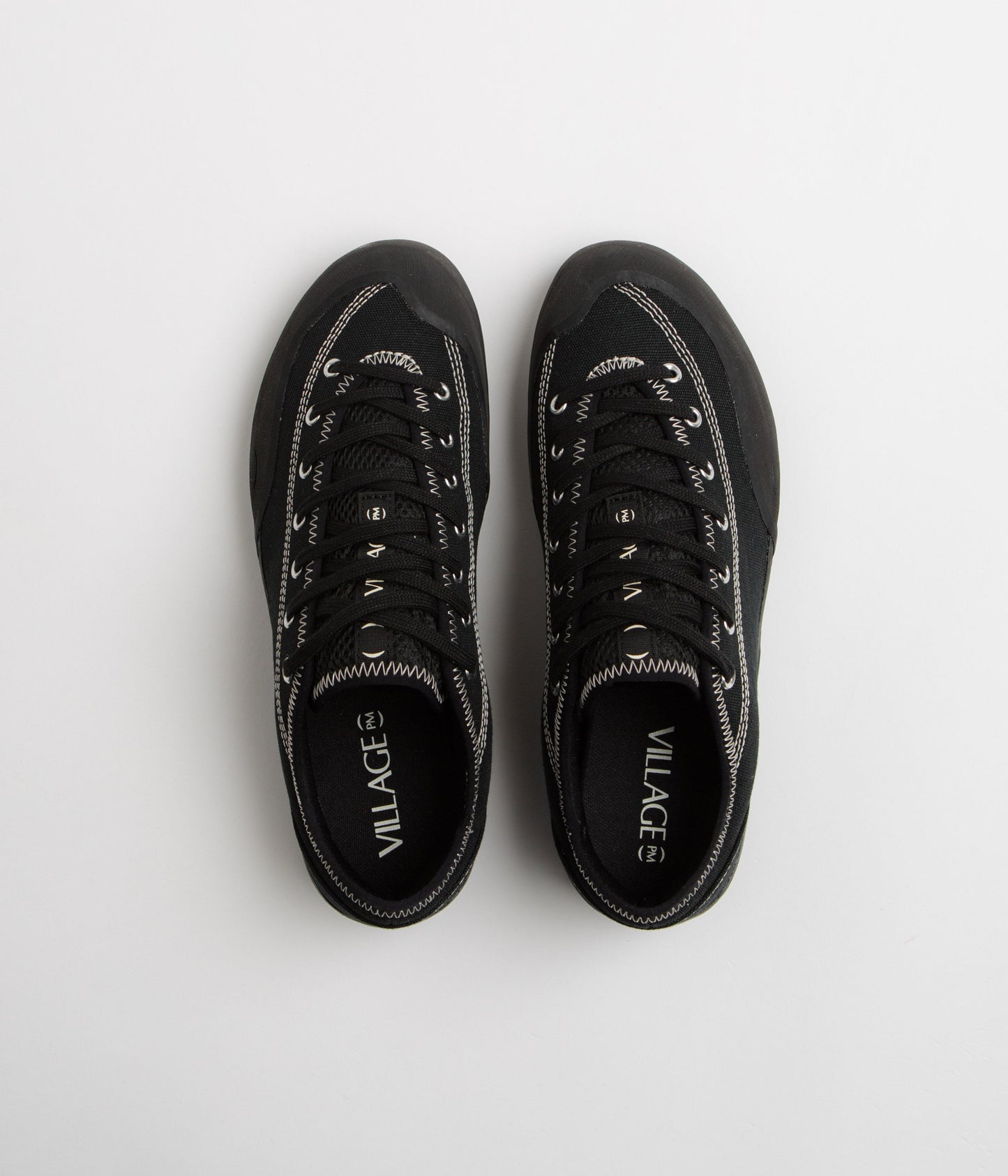 Village PM 1.30 PM Canvas Shoes - Black / Natural Black