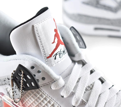 Nike Air Jordan 4 IV White/Cement "NIKE AIR" Size 12