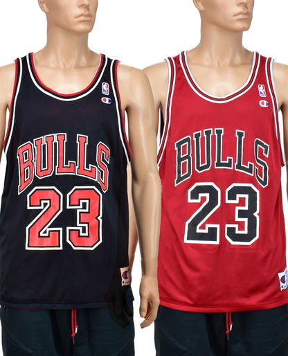 Michael Jordan Chicago Bulls Reversible Champion Jersey Size 44