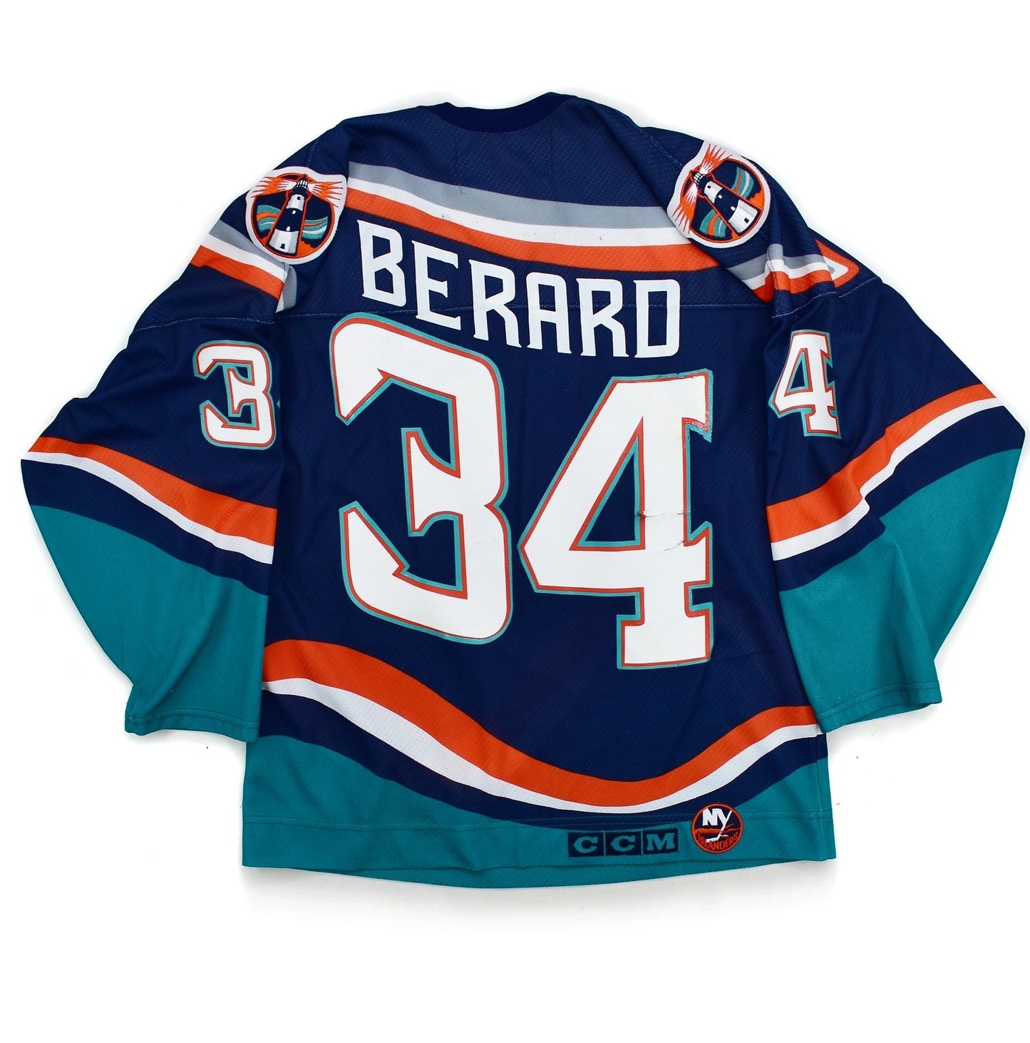 New York Islanders Authentic Bryan Berard CCM Hockey Jersey Size Large