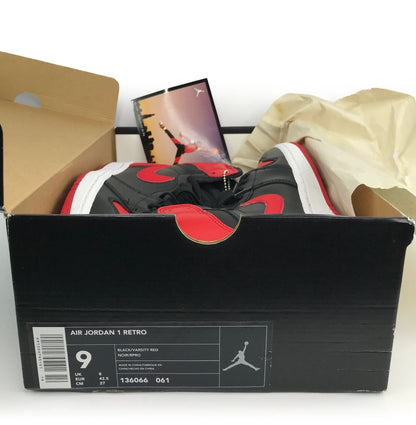 Nike Air Jordan 1 BRED Black/Red 2001 Retro NEW Size 9