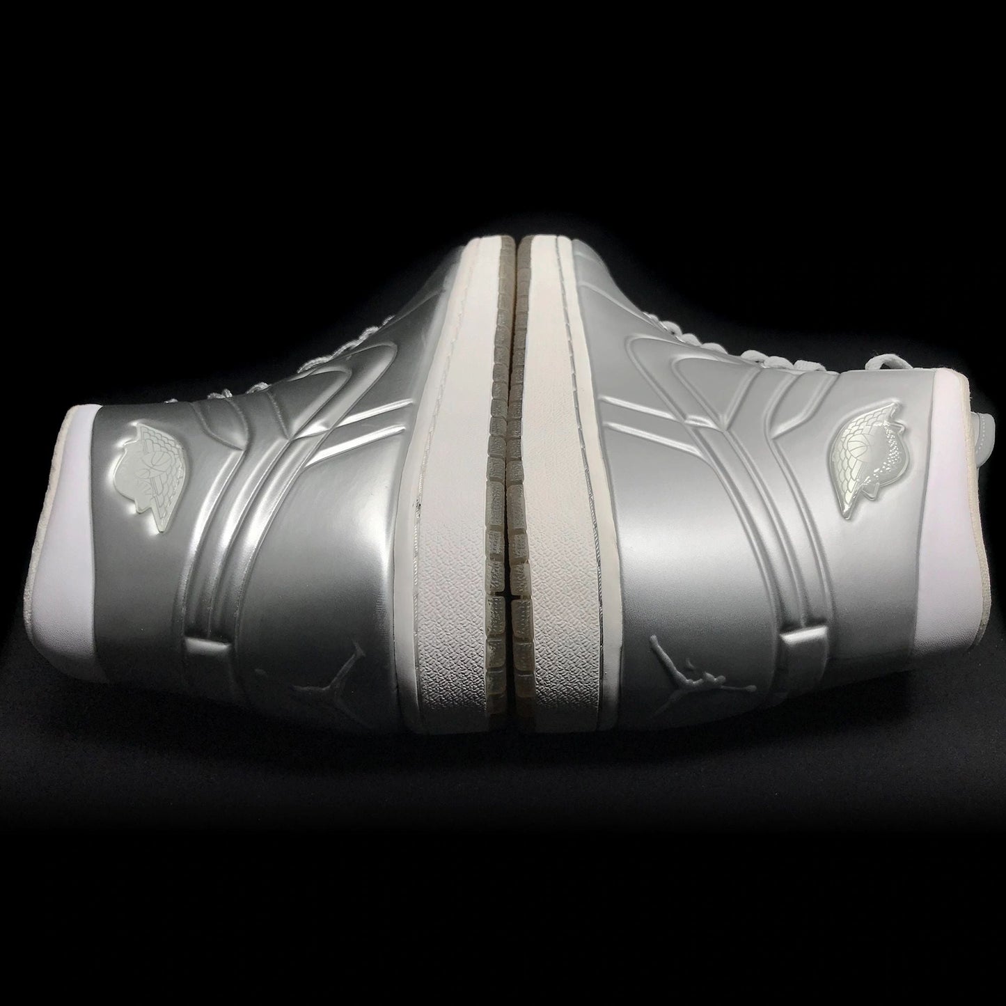 Nike Air Jordan 1 Retro Anodized Silver Chrome SAMPLE New Size 9