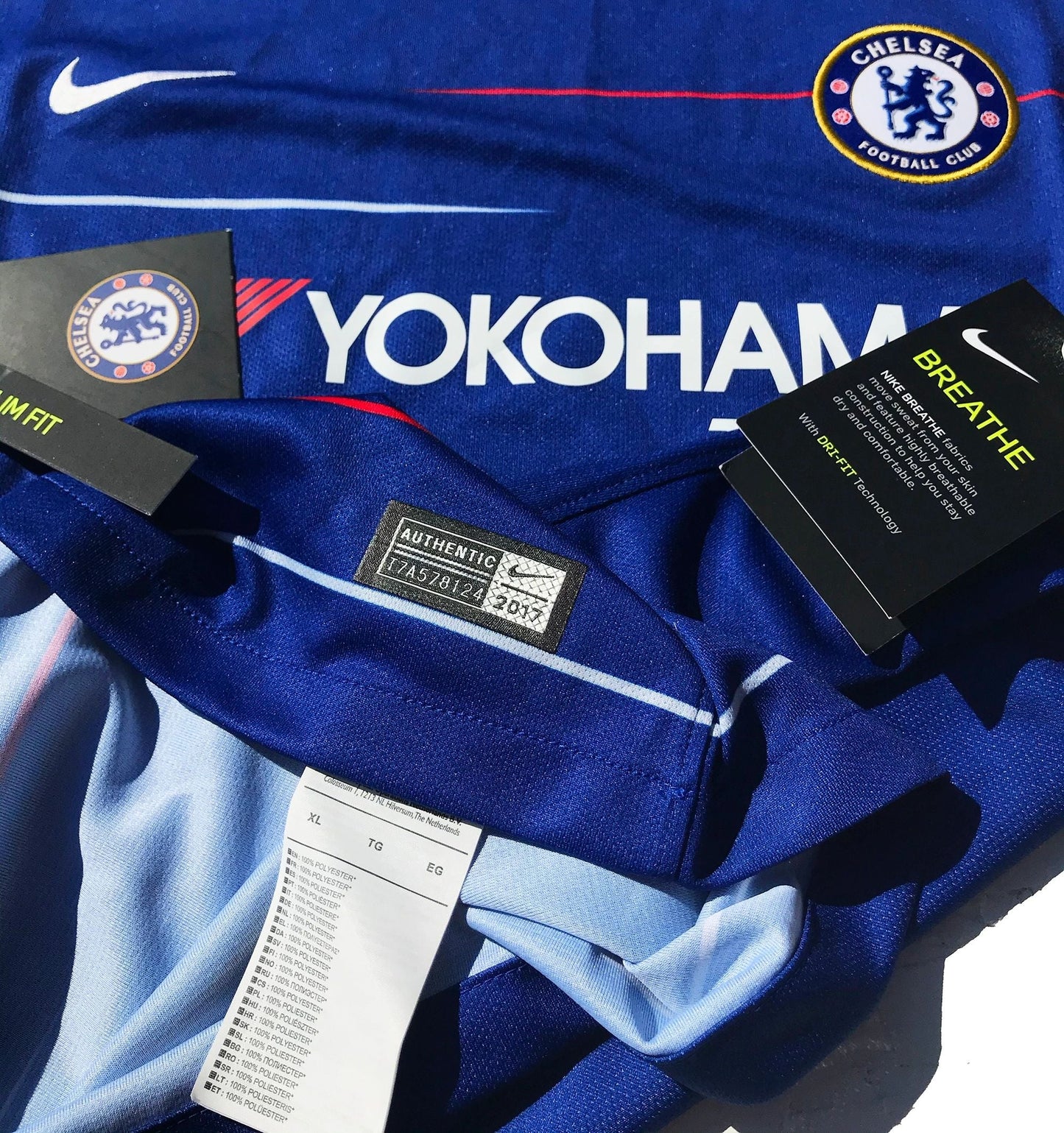 Nike 2018 Sample Authentic Chelsea FC Soccer Jersey NEW