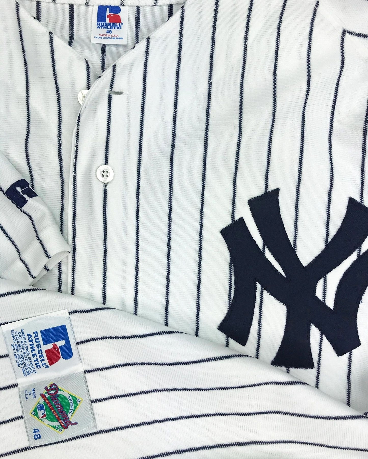 New York Yankees Authentic Don Mattingly Russell Athletic Jersey 48