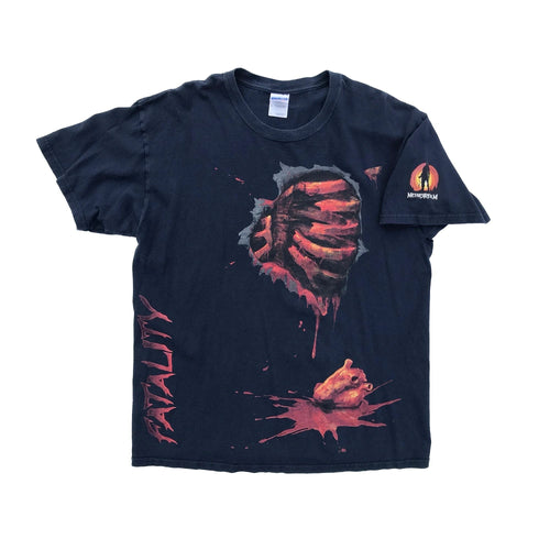 Mortal Kombat Finish Him! Fatality Original WB T-Shirt Faded