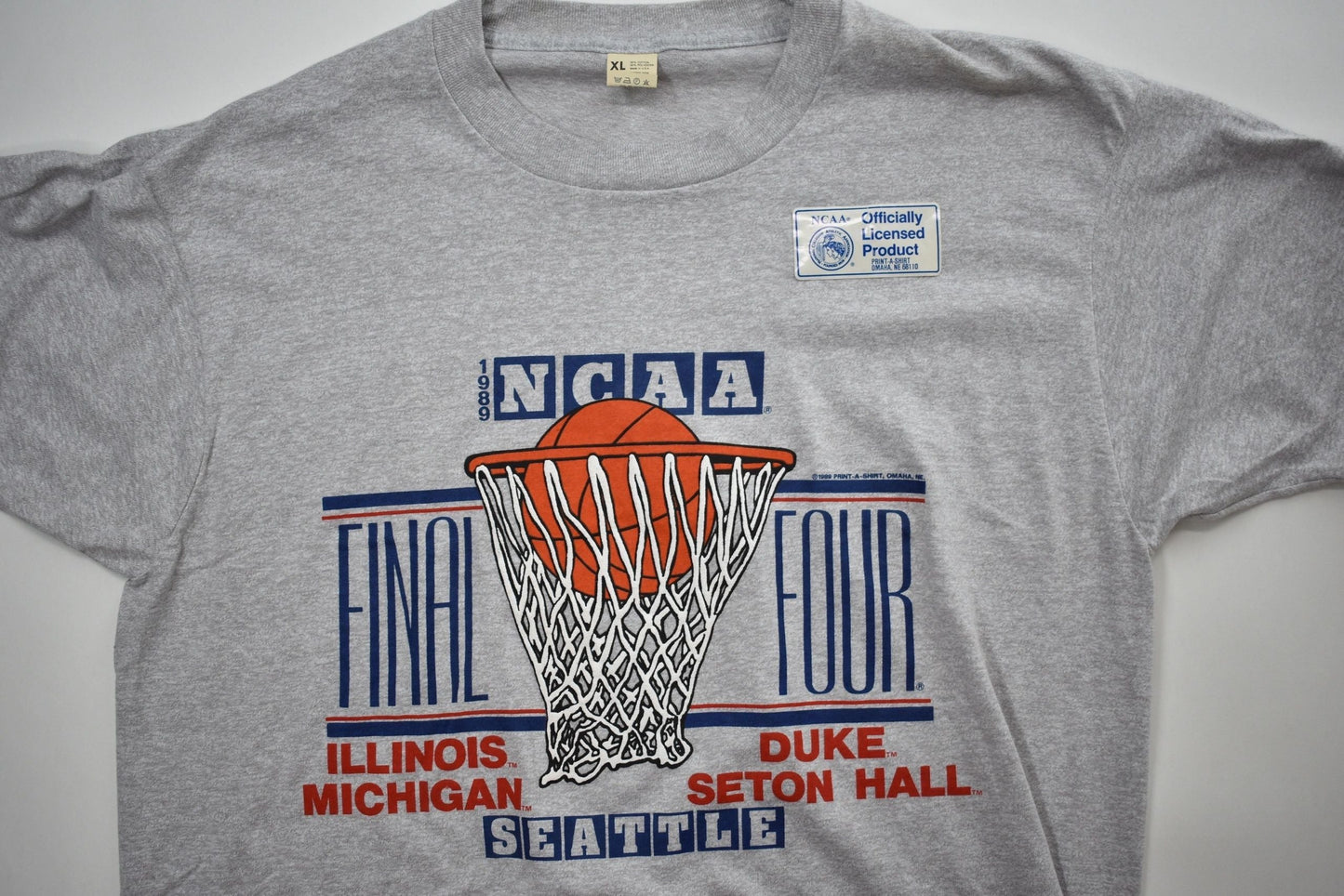 NCAA 1989 Seattle Final Four T-Shirt NEW