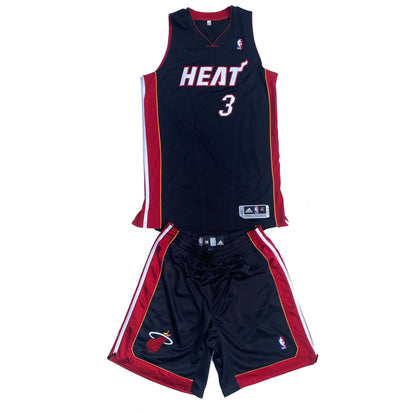 Miami Heat Dwyane Wade Adidas Authentic Rev30 Jersey + Shorts NEW