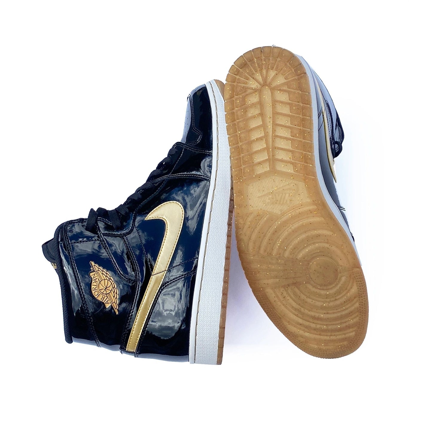Nike Air Jordan 1 Black/Gold PL Patent 2013 Sample