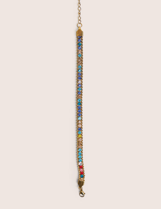 Multi Coloured Diamante Bracelet