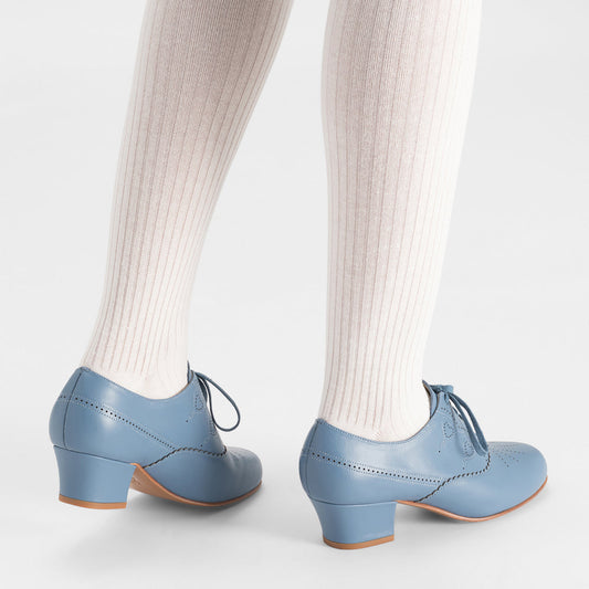 Gretel Vintage Oxfords Wide (Cornflower Blue)