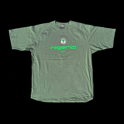 Nigeria Soccer Y2K Nike Training T-Shirt Size XL