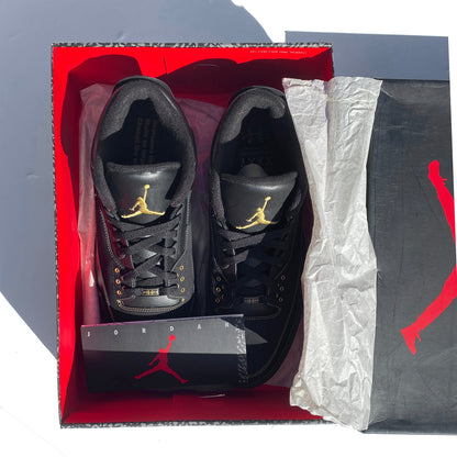 Nike Air Jordan 3 III BHM Black Gold NEW Size 13 Sample