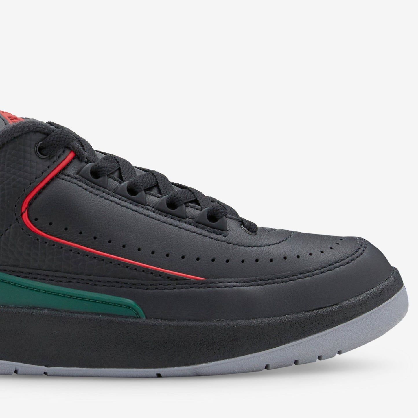 Air Jordan 2 Retro Low Black | Fire Red | Cement Grey