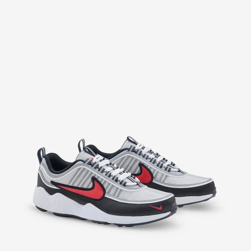 Air Zoom Spiridon Metallic Silver | Sport Red | Black | White
