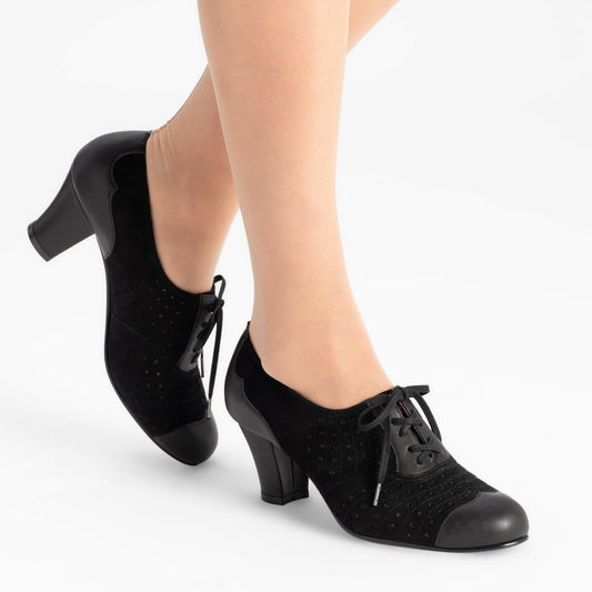 Rita Vintage Oxfords (Black)