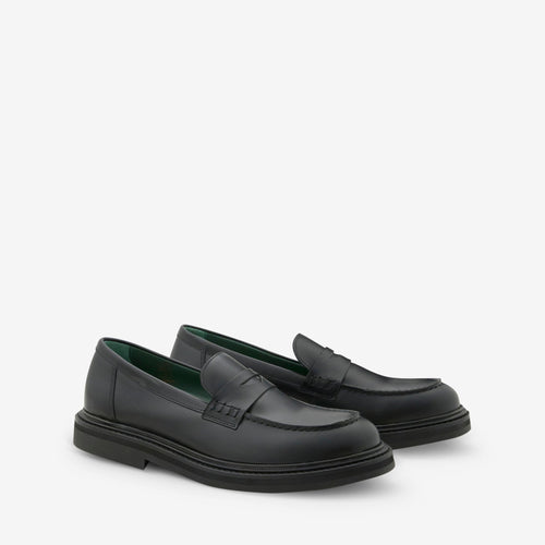 Women's Vinnee Penny Loafer Black Polido Leather