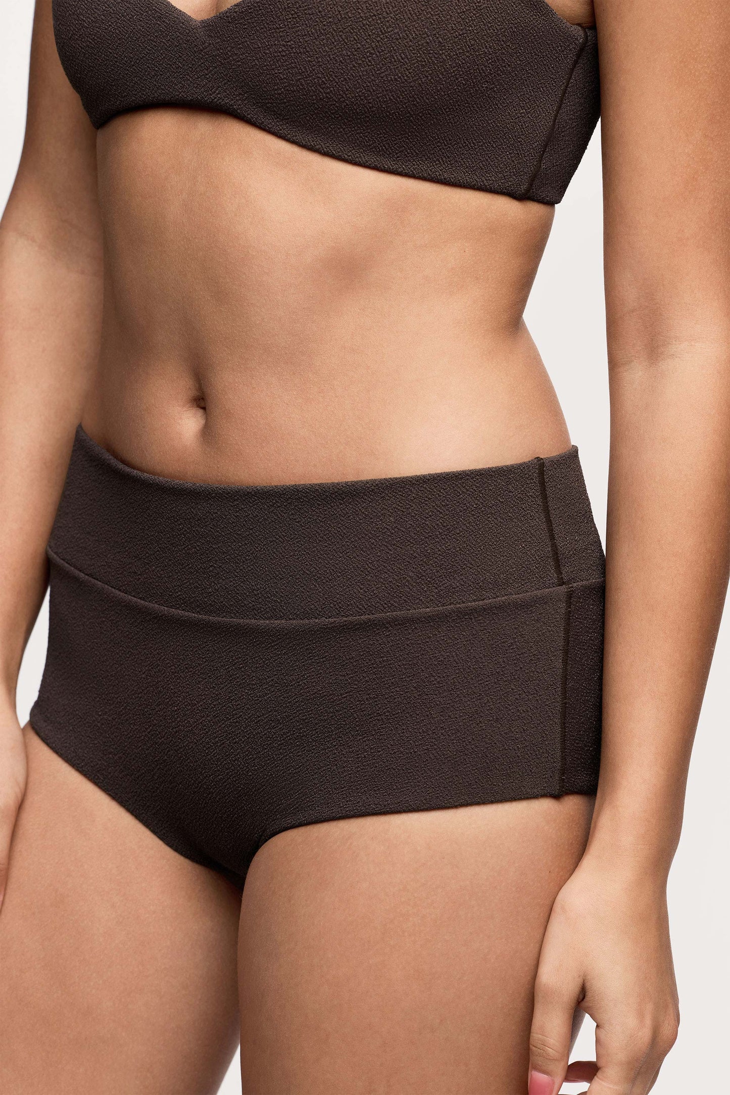 Boy Short Bikini Bottom | Crispy Espresso