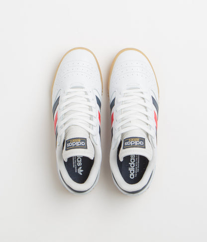 Adidas Busenitz Indoor Super Shoes - FTWR White / Collegiate Navy / Better Scarlet