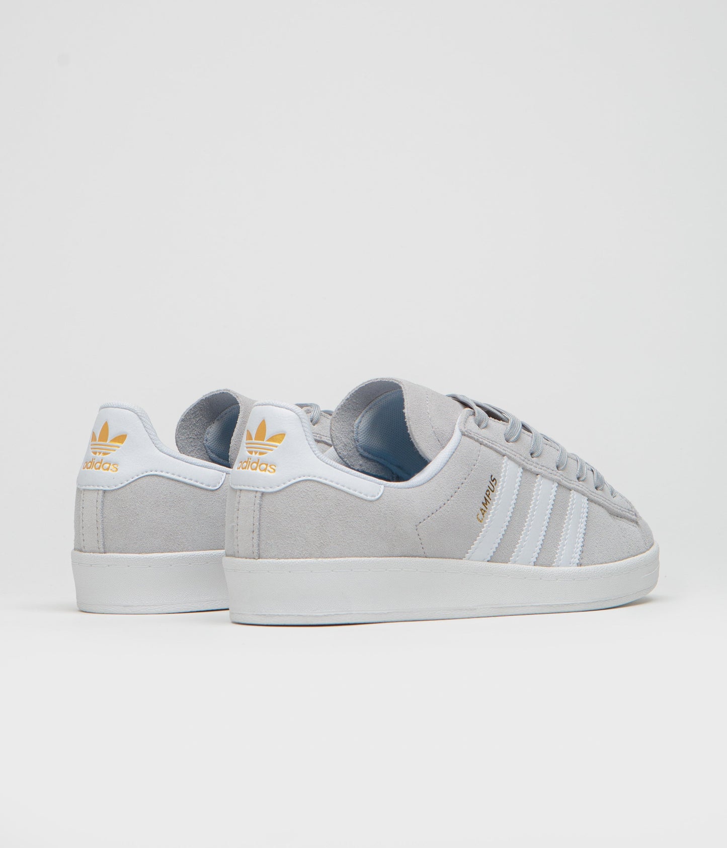 Adidas Campus ADV Shoes - Grey Two / FTWR White / Gold Metallic