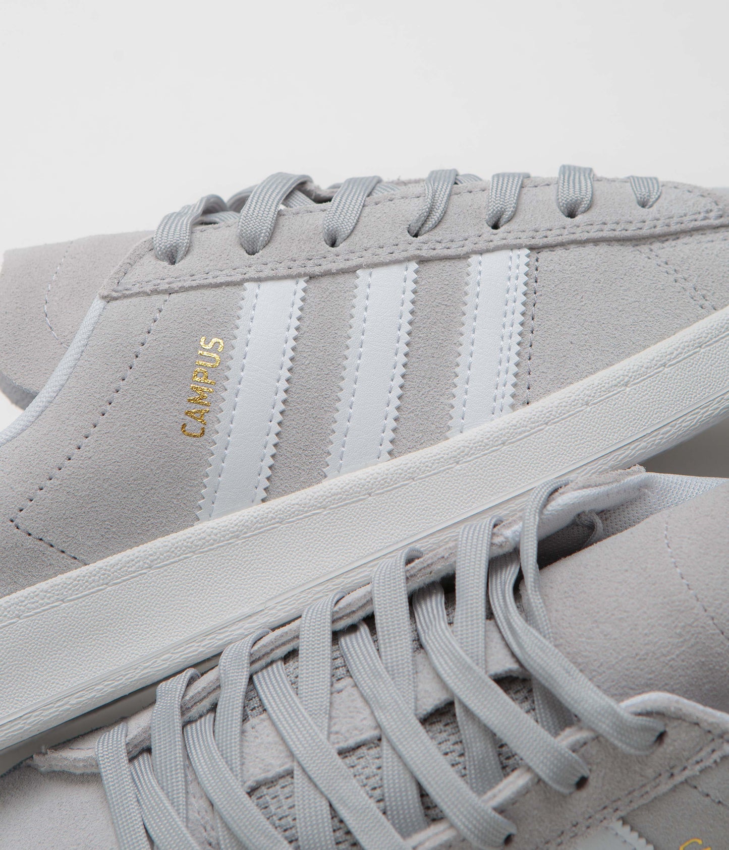 Adidas Campus ADV Shoes - Grey Two / FTWR White / Gold Metallic
