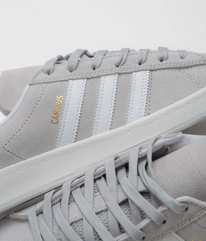 Adidas Campus ADV Shoes - Grey Two / FTWR White / Gold Metallic