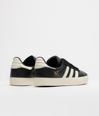 Adidas Gazelle ADV Shoes - Core Black / Cream White / Gold Metallic