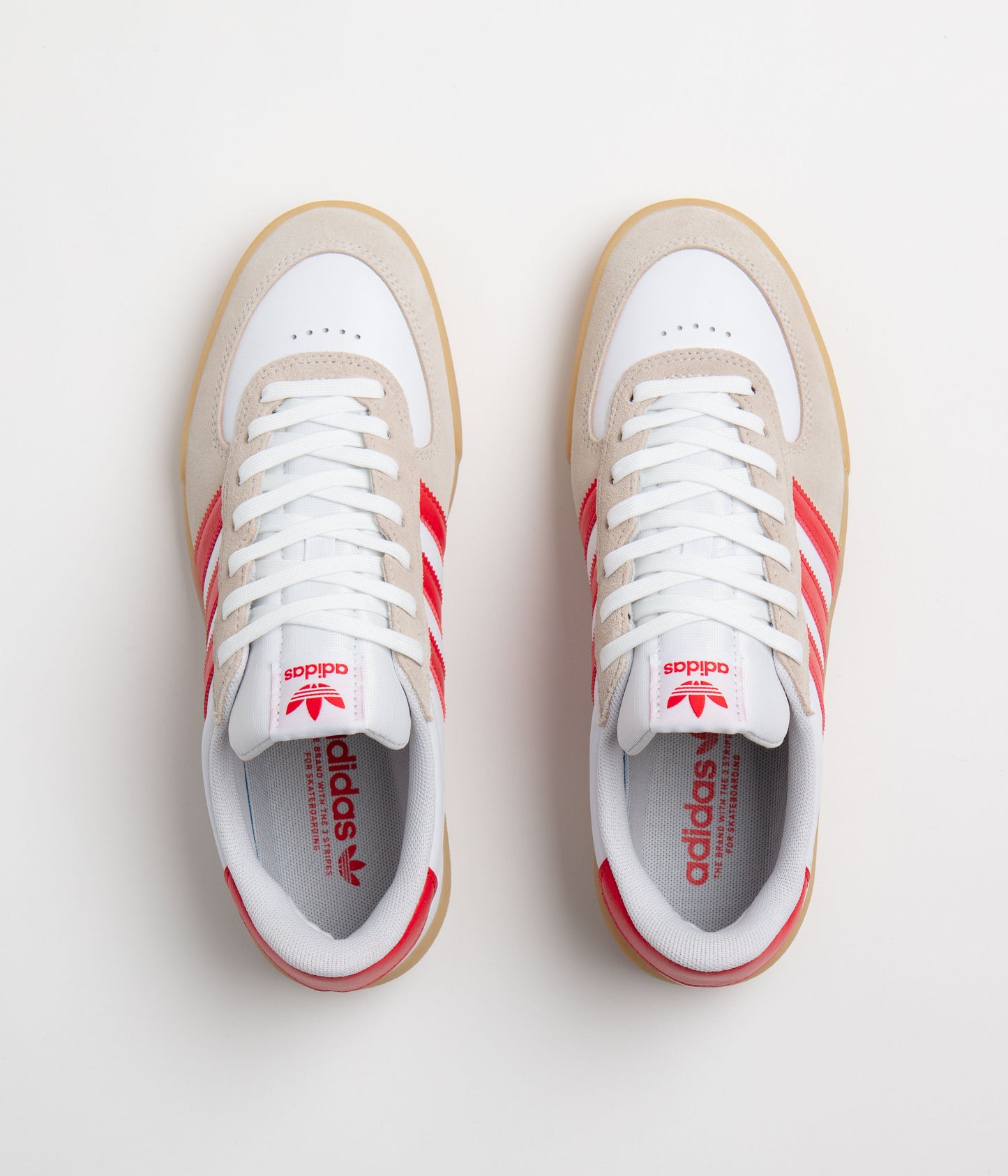 Adidas Glenburn Shoes - FTWR White / Better Scarlet / Gum 3