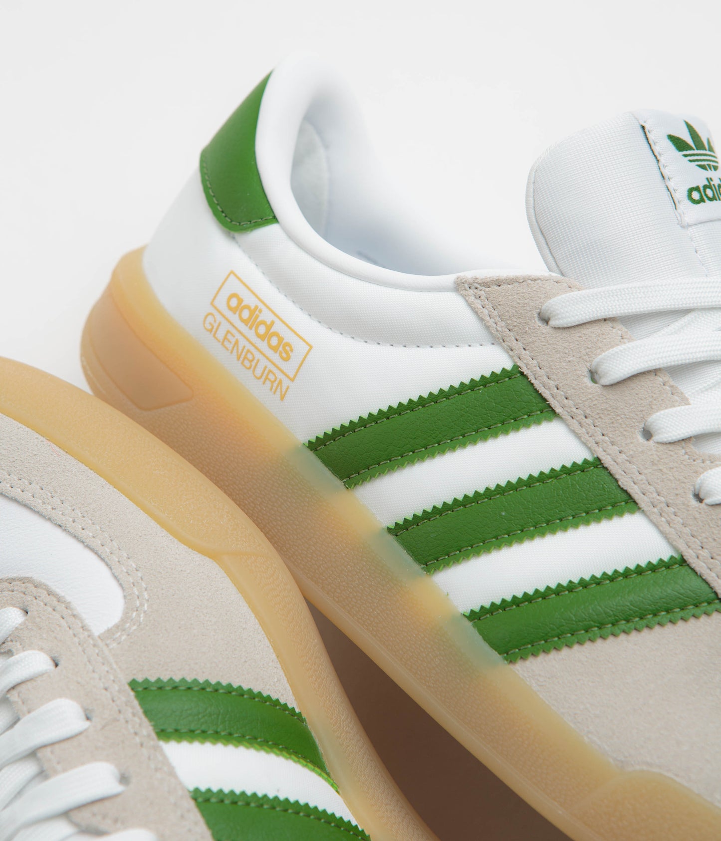 Adidas Glenburn Shoes - FTWR White / Crew Green / Gum3