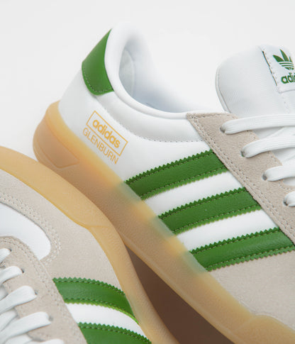 Adidas Glenburn Shoes - FTWR White / Crew Green / Gum3
