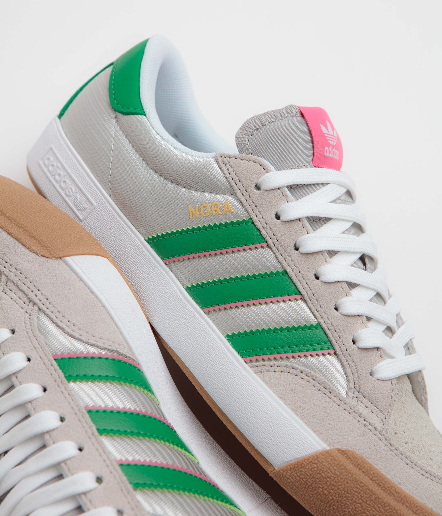Adidas Nora Shoes - Grey One / Green / Pink Fusion