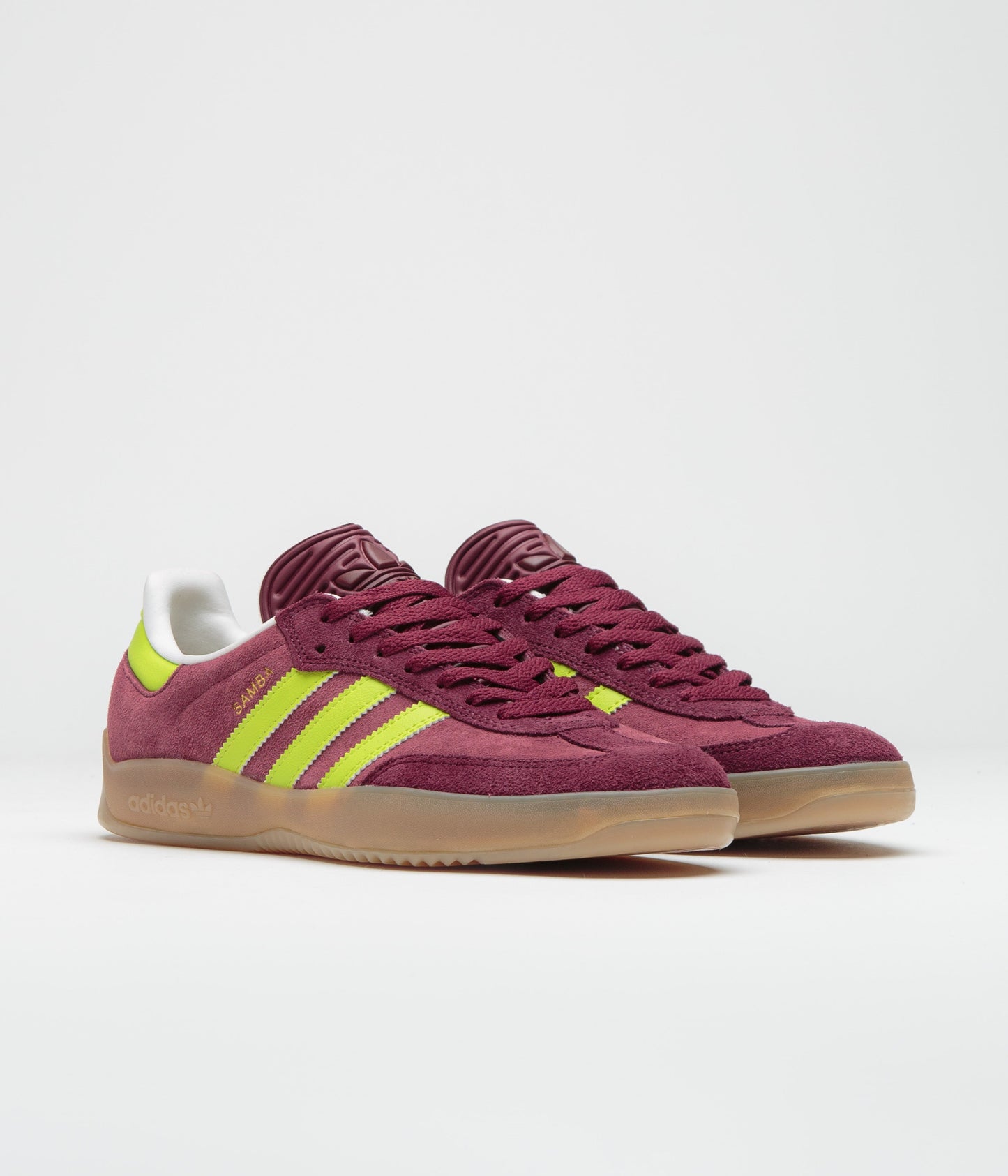 Adidas Puig Samba Shoes - Maroon / Semi Solar Yellow / Shadow Red