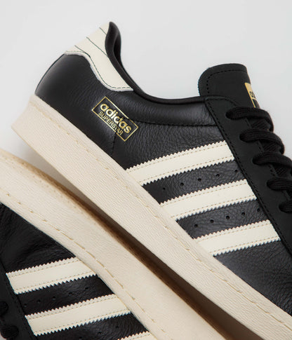 Adidas Superstar 80 ADV Shoes - Core Black / Cream White / Gold Metallic