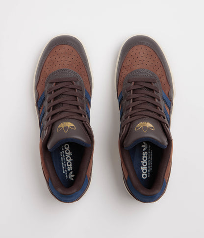 Adidas Tyshawn II Shoes - Aurora Coffee / Dark Blue / Preloved Brown
