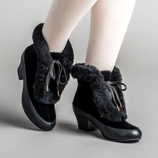 Alpen Retro Winter Booties (Black)