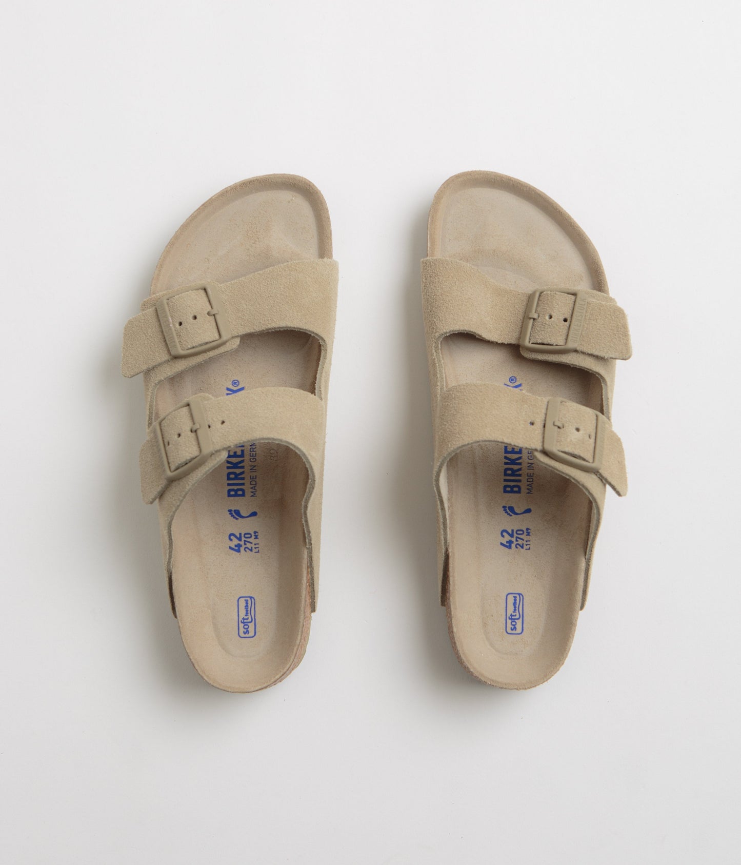 Birkenstock Arizona SFB Narrow Sandals - Faded Khaki