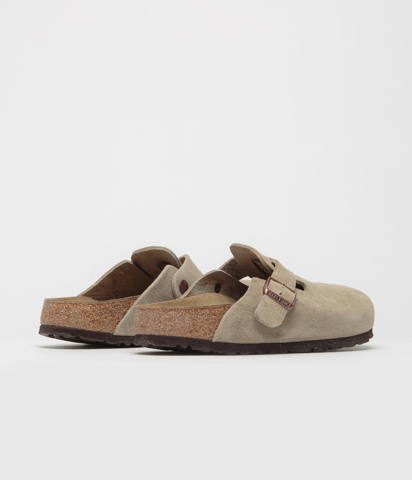 Birkenstock Boston Narrow Clogs - Taupe