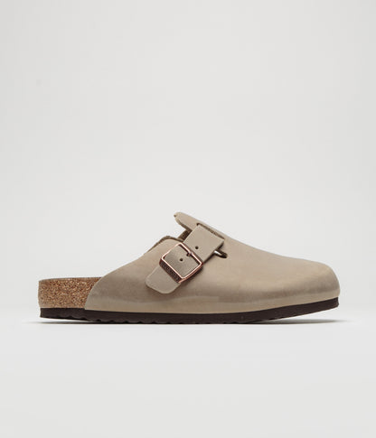Birkenstock Boston Oiled Leather Clogs - Tobacco Brown