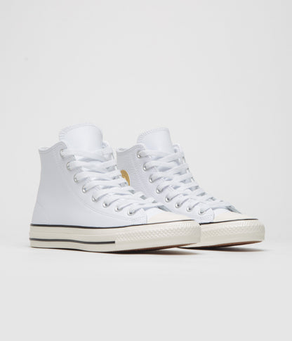 Converse CTAS Pro Hi Shoes - White / Gold / Egret