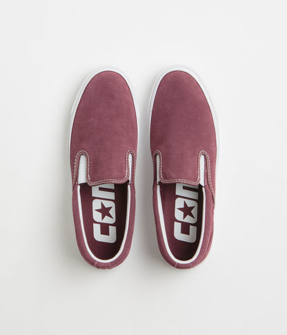 Converse One Star CC Slip Pro Shoes - Deep Bordeaux / White / White