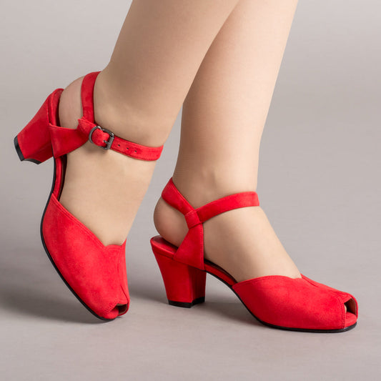 Lido Vintage Sandals (Red)