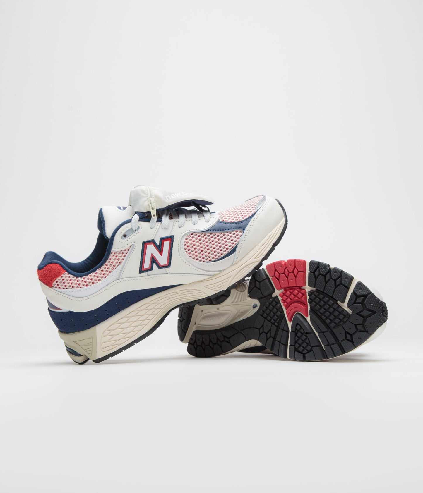New Balance 2002R Shoes - Sea Salt / Red / Blue