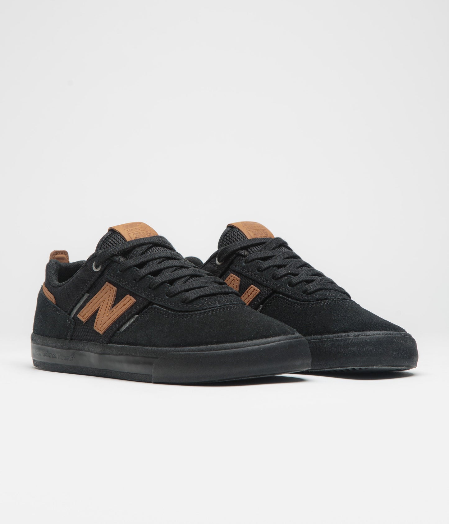New Balance Numeric 306 Jamie Foy Shoes - Black / Orange / Black