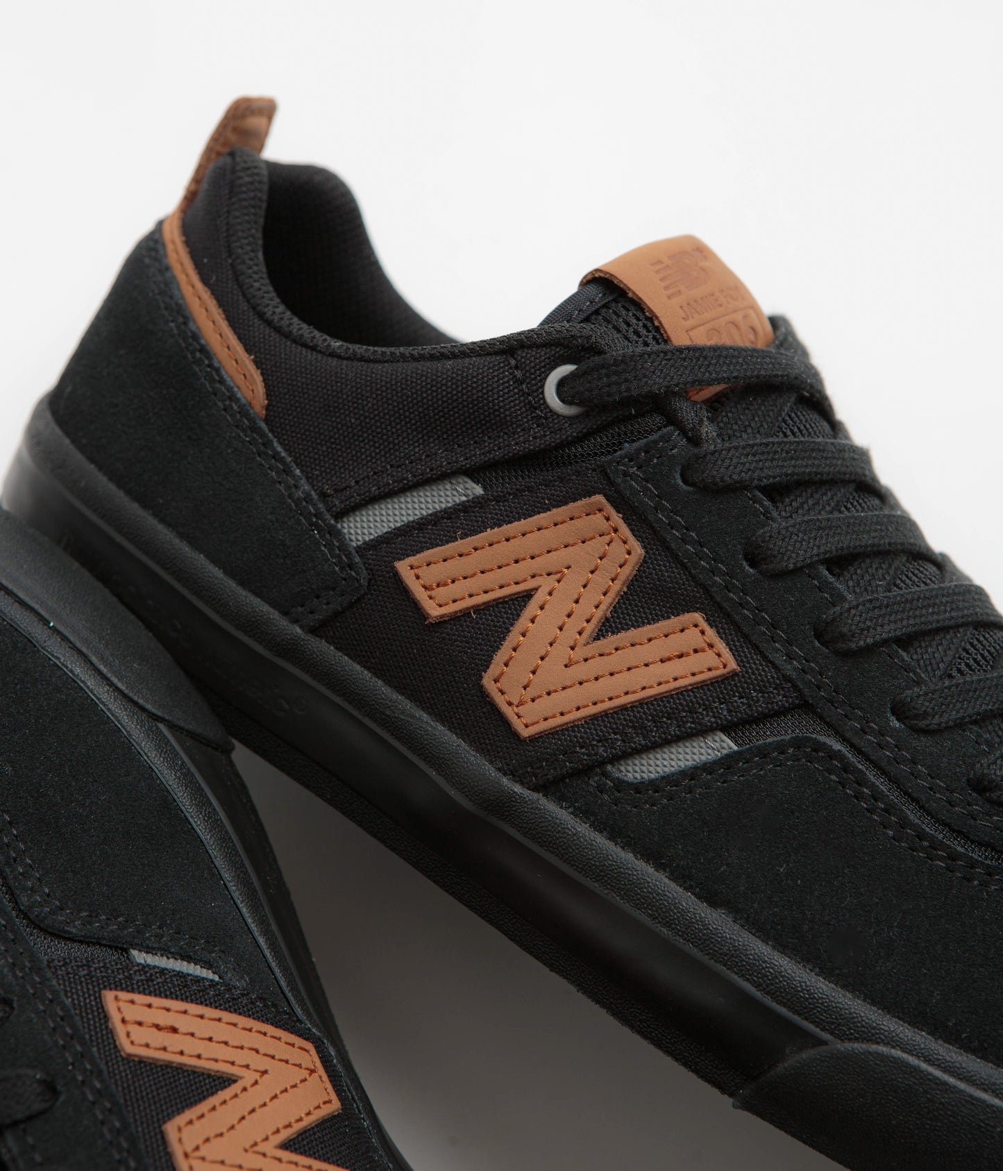New Balance Numeric 306 Jamie Foy Shoes - Black / Orange / Black