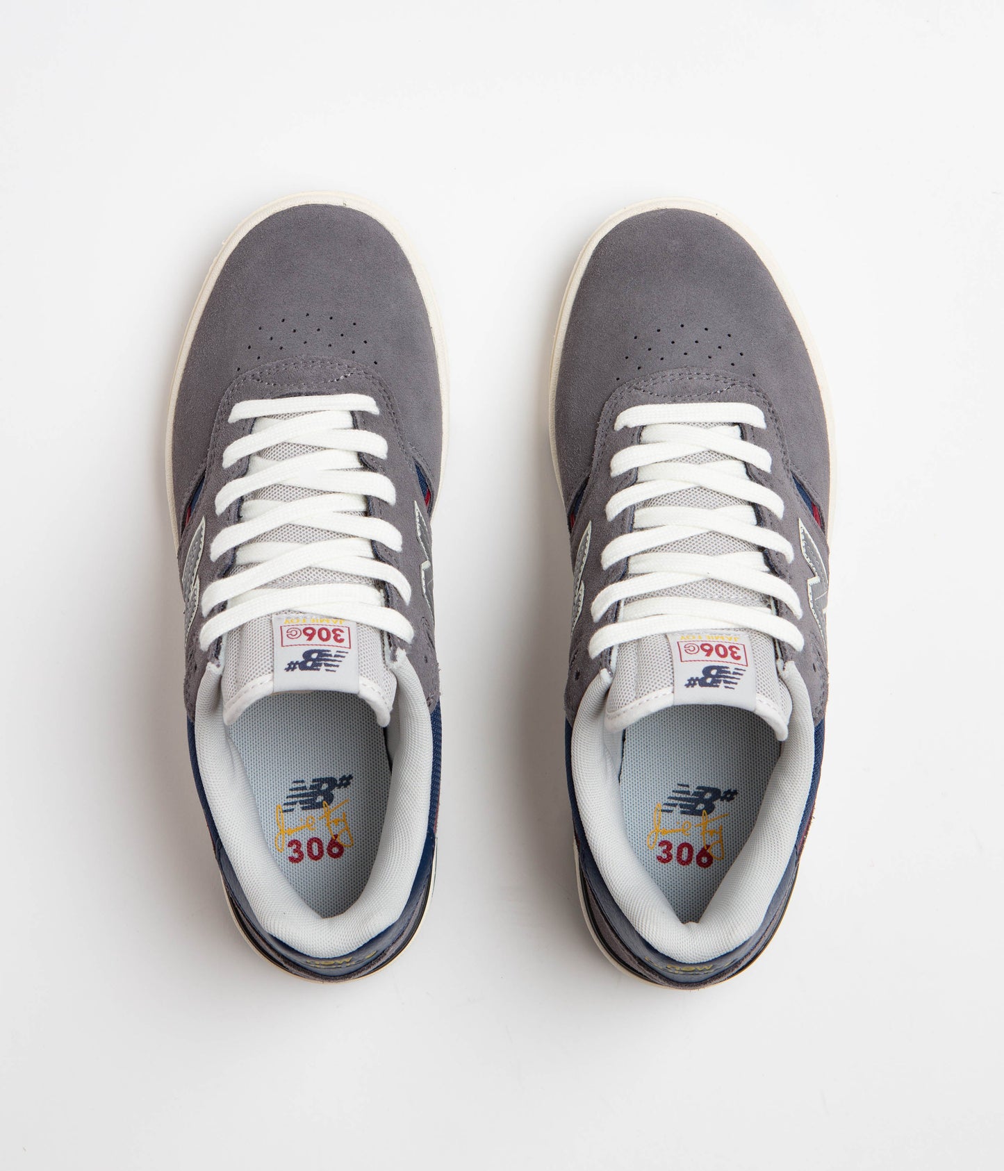 New Balance Numeric 306C Jamie Foy Shoes - Grey / Navy