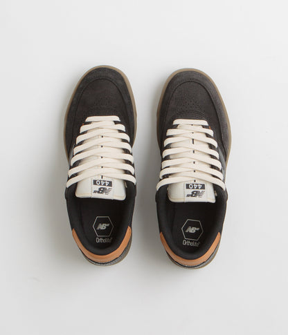 New Balance Numeric 440 Shoes - Black / Gum / Orange
